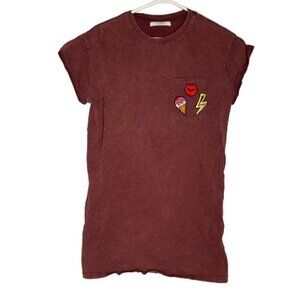 Dreamers Cranberry Patches Pocket Tee Shirt